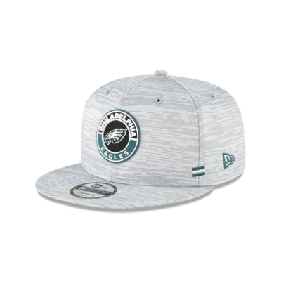 Grey Philadelphia Eagles Hat - New Era NFL Official NFL Fall Sideline 9FIFTY Snapback Caps USA3416807